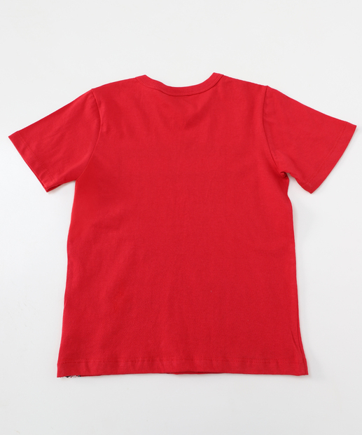 Camiseta Infantil Homem Aranha Tam 4 a 10 Vermelho