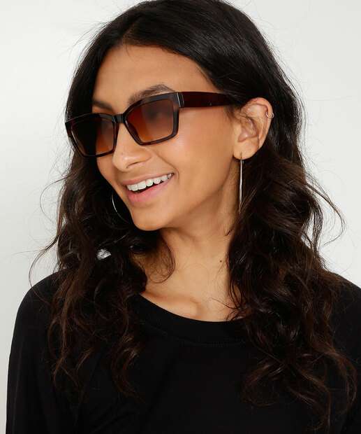 Óculos de Sol Feminino Quadrado Marisa