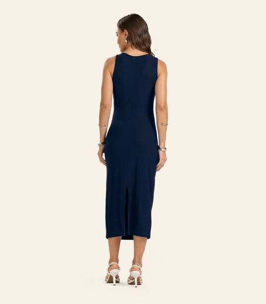Vestido Midi Feminino Endless Azul