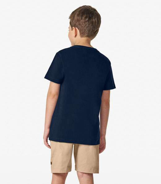 Conjunto Infantil Camiseta com Bermuda Trick Nick Azul Marinho