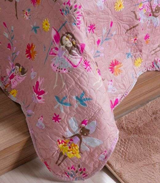 Jogo Cobre Leito Dupla Face Solteiro Bene Casa Rosa