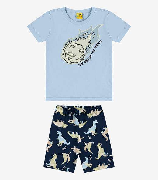Image_Pijama Infantil Masculino Meia Malha Rovi Kids Azul