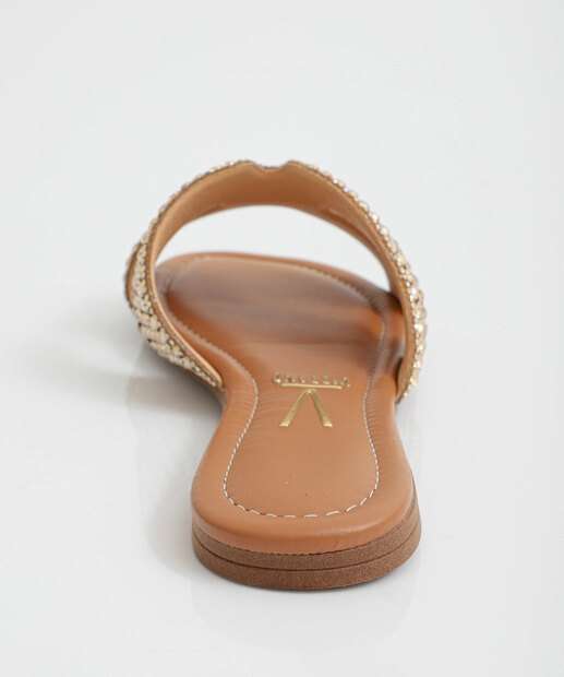 Rasteirinha Feminina Strass Vizzano