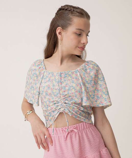 Blusa Juvenil Ciganinha Marisa Tam 10 a 16