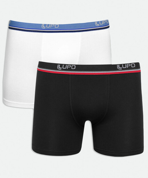 Kit 2 Cuecas Boxer Masculina Lupo