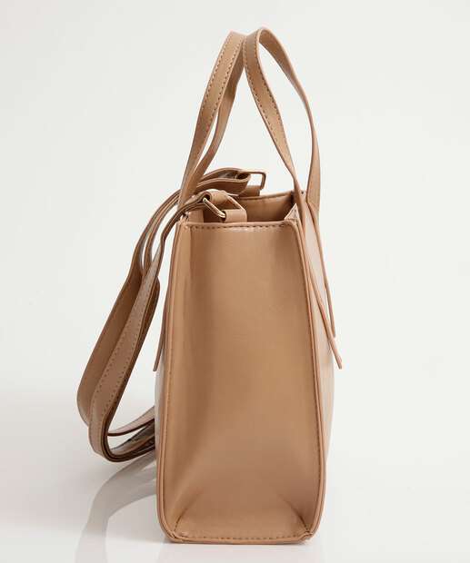 Bolsa Transversal Feminina Marisa Bege