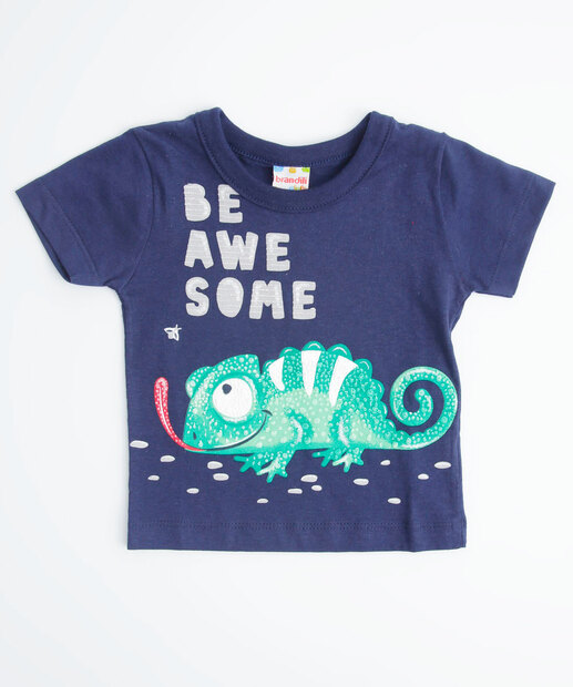 Conjunto Infantil Estampa Camaleão Brandili Tam 3 a 12 Meses 