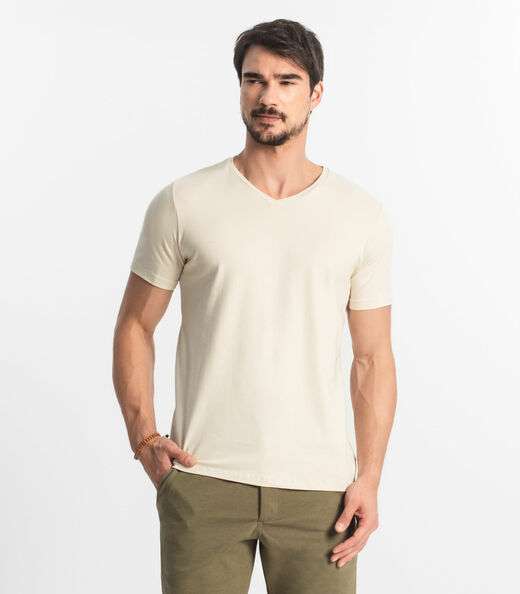 Image_Camiseta Plus Size Masculina Diametro Bege