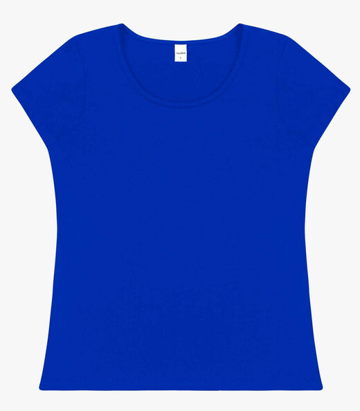 Image_Blusa Feminina Viscotorcion Básica Rovitex Azul