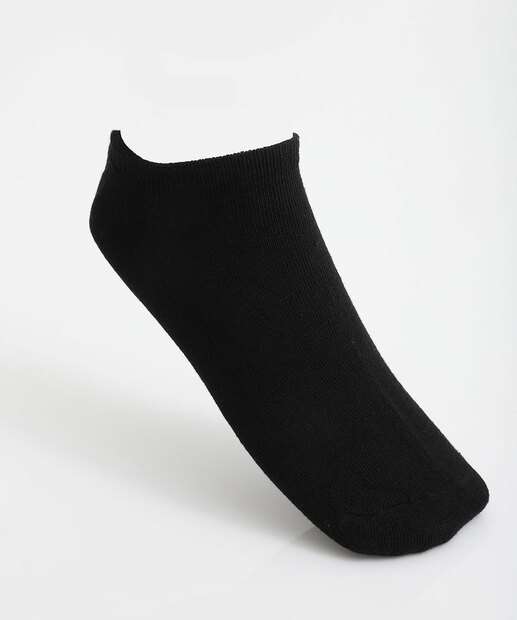 Kit 5 Pares Meias Invisíveis Feminina Marisa Branco