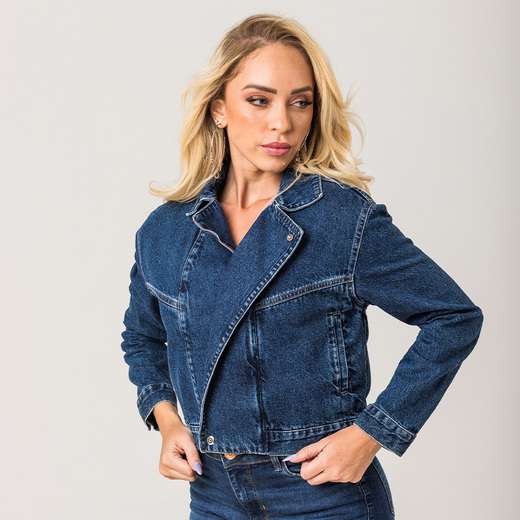 Image_Jaqueta Biker Jeans Feminina Zune
