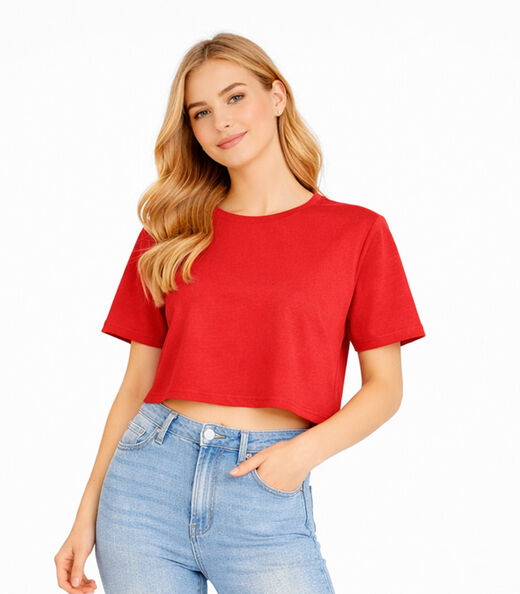 Image_Blusa Feminina Básica Malha Suplex Infinita Cor Laranja