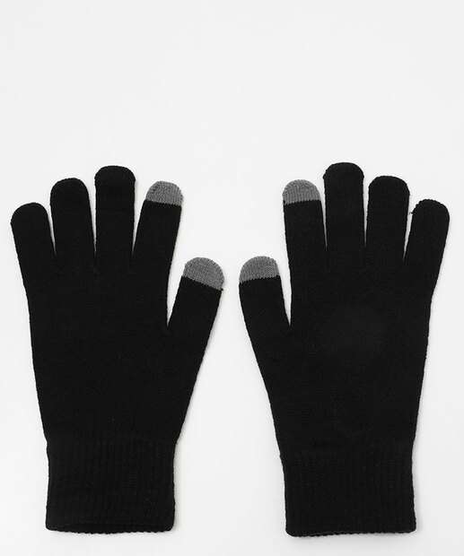 Image_Luvas Masculina Tricô Marisa Preto