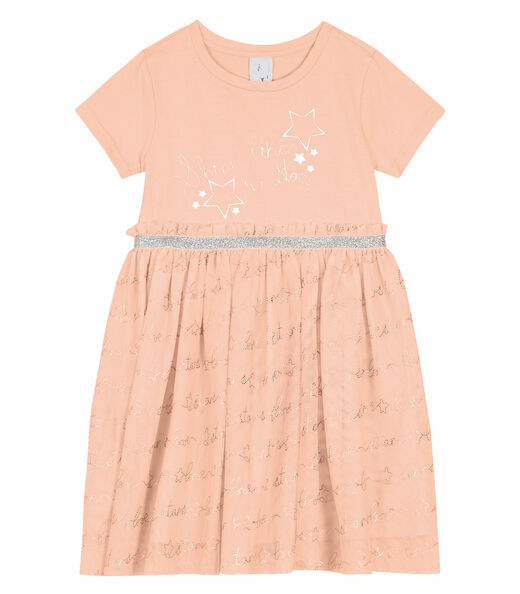 Vestido Infantil Tule Trick Nick Rosa
