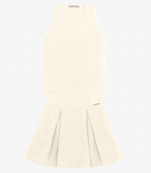Image_Conjunto Menina Regata com Saia Trick Nick Off White