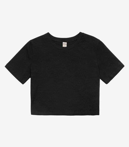 Blusa Básica Feminina Cotton Leve Rovitex Preto