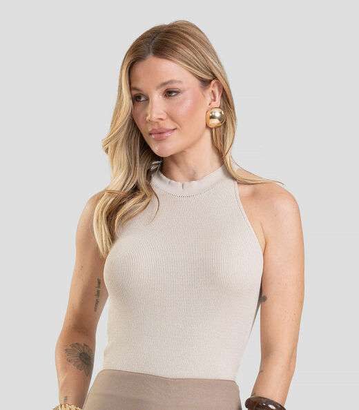 Image_Regata Feminina Em Tricot De Fio Modal Dianna Bege