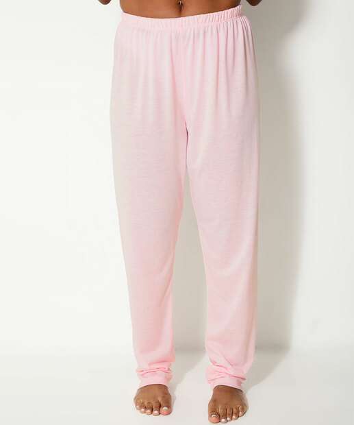 Pijama Feminino Com Bordado Manga Longa Marisa