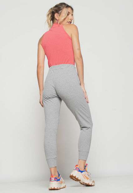 Kit 3 Regatas  Cava Americana Malha Canelada Preta, Melancia e Branca