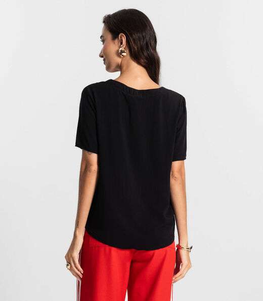 Blusa Feminina Lisa Endless Preto