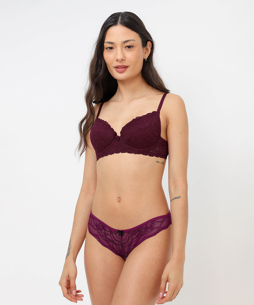 Kit 2 Calcinhas Tanga Renda Marisa