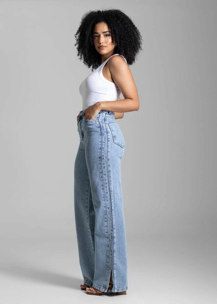 Calça Jeans Sawary Wide Leg - 282698