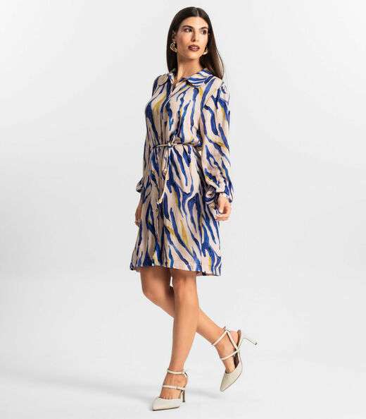 Vestido Feminino Chemise Endless Bege