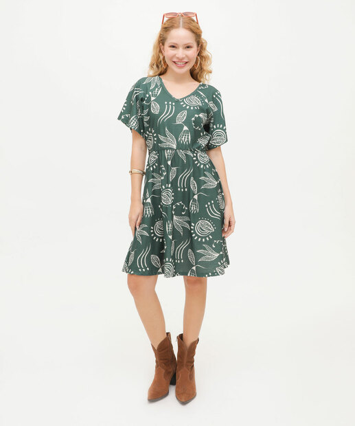 Vestido Feminino Estampa Flores Marisa