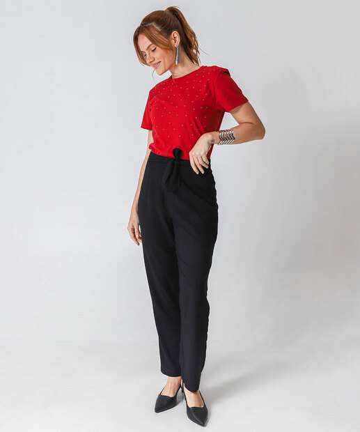 Image_Calça Feminina Clochard Reta Marisa Preto