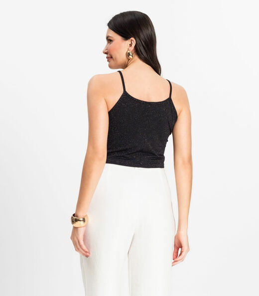 Blusa de alça Infinita Cor Preto