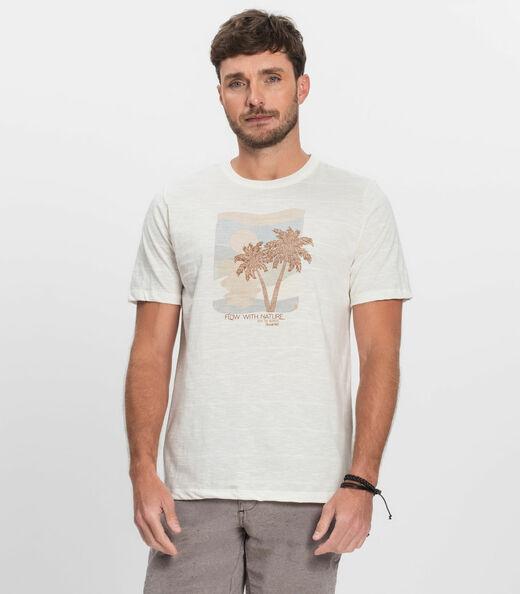 Image_Camiseta Plus Masculina Malha Maquinetada Diametro Bege