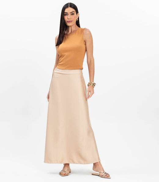 Regata Feminina em Ponto Roma Rovitex Marrom