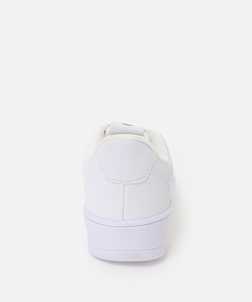 Tênis Infantil Casual Recorte Textura Branco