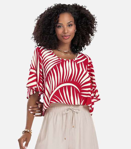 Image_Blusa Feminina Estampada Rovitex Vermelho