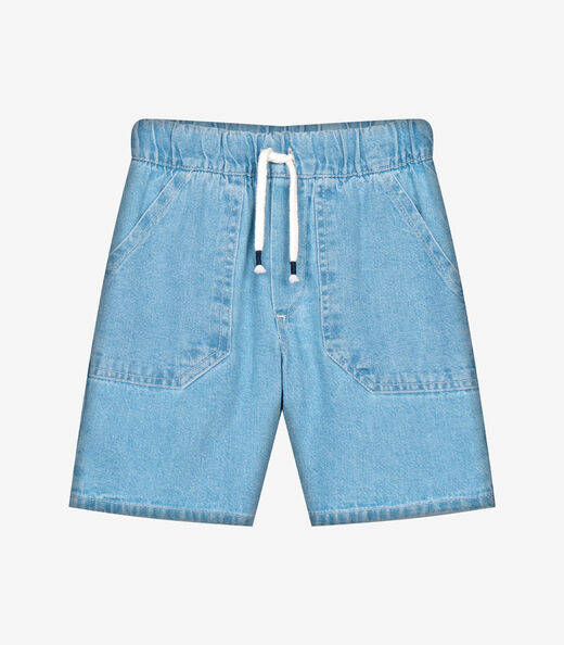 Conjunto Infantil Camiseta Com Bermuda Trick Nick Azul