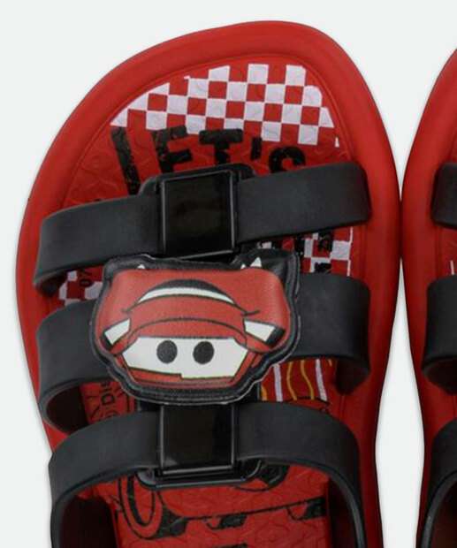 Sandália Infantil Estampa Carros Disney 