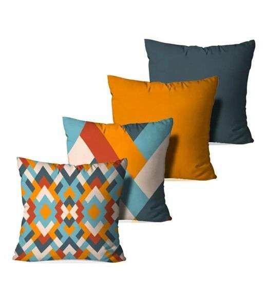 Image_Kit 4 Capas Para Almofadas Wevans Cinza