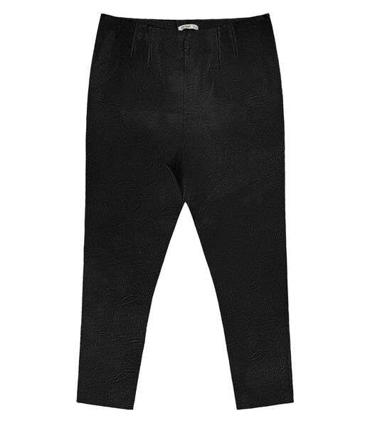 Legging Feminina Plus Size Em Courino Secret Glam Preto