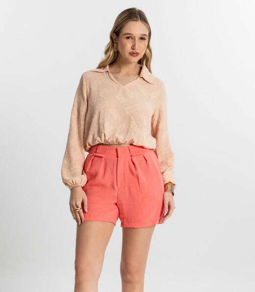 Image_Shorts Feminino Cós Duplo Air Flow Endless Rosa