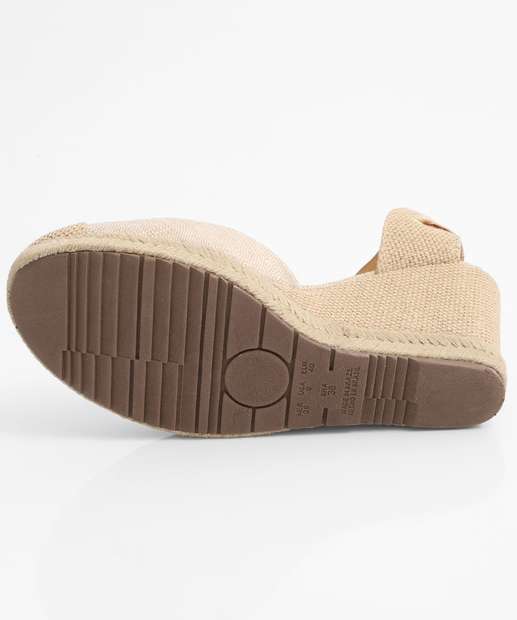 Sandália Espadrille Feminina Via Uno Off White