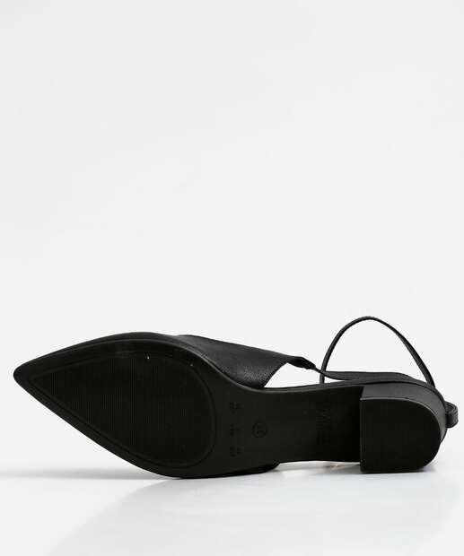 Scarpin Feminino Slingback Salto Grosso Bebecê 