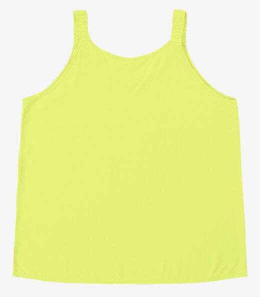 Regata Feminina Plus Size Infinita Cor Amarelo