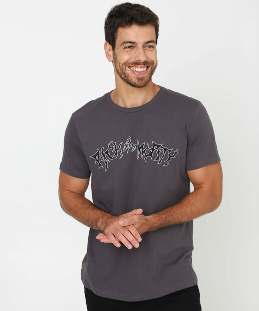 Image_Camiseta Masculina Estampada Marisa Chumbo