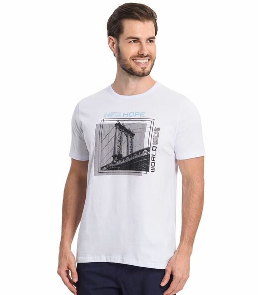 Camiseta Masculina New Hope Rovitex Branco