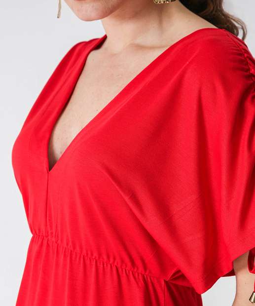 Vestido Midi Feminino Cachecour Marisa Vermelho