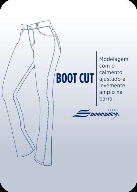 Calça Jeans Sawary Boot Cut Petit - 278616