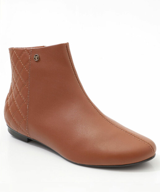 Image_Bota Feminina Cano Curto Matelassê Via Uno Marrom