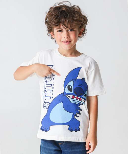 Image_Camiseta Infantil Stitch Disney Tam 4 a 10 Off White