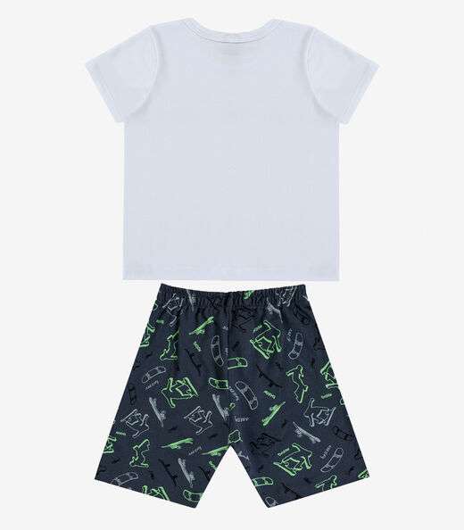 Conjunto Infantil Camiseta e Bermuda Select Cinza