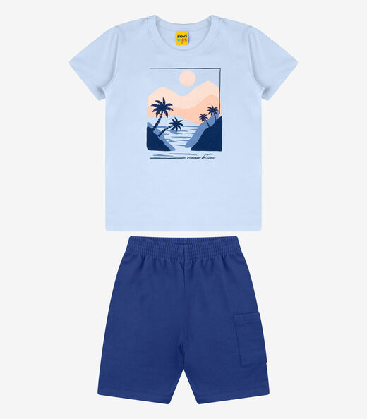 Image_Conjunto Camiseta com Bermuda Menino Rovi Kids Azul